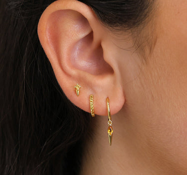 Topaz Spike Ear Stack