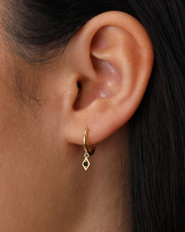EMMA Black Onyx Hoops 