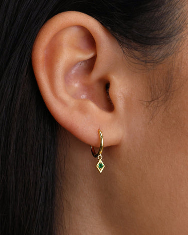 EMMA Emerald Hoops 