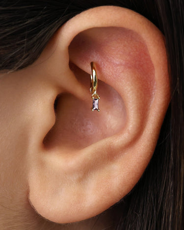 Mini CHLOE Alexandrite Hoops 