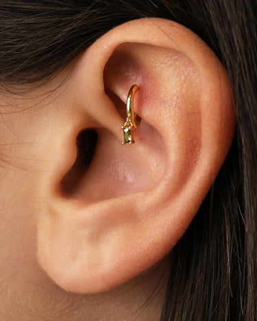 Mini Chloe Peridot Hoops 