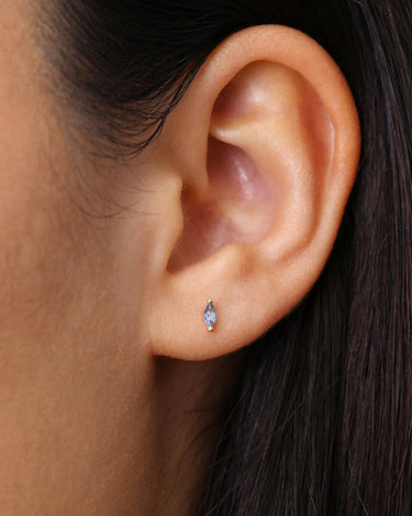 Single Marquise Zircon Studs 