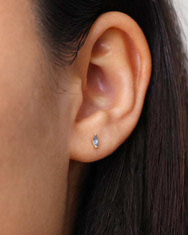 Single Marquise Zircon Studs 