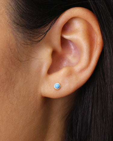 Sphere Turquoise Studs 