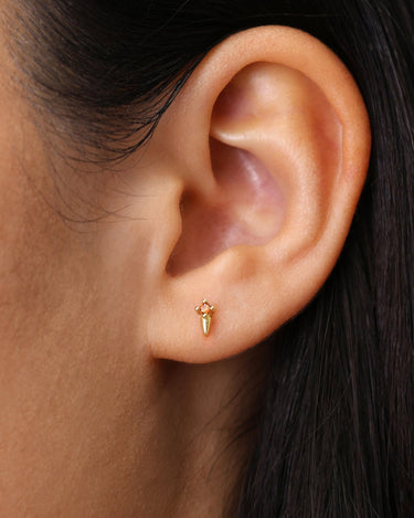Spike Garnet Stud 