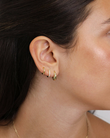 Wavy Hoop Earrings 
